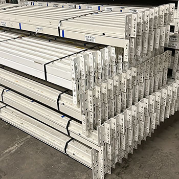 96" x 2 1/2" Used Teardrop Pallet Rack Beam- New Style - 220034