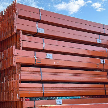 96" x 4" Used Teardrop Pallet Rack Beam- Old Style - 200332