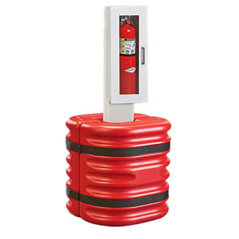 24"H Used Building Column Protector- Fits 10" Column- Red - 240271