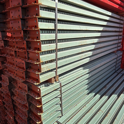 96" x 4 3/4" Used Teardrop Pallet Rack Beam- Old Style - 108263