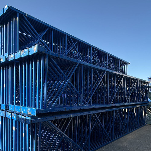 48" x 264" Used Teardrop Pallet Rack Upright- Old Style - 240056