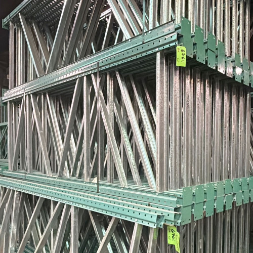 42" x 120" Used Teardrop Pallet Rack Upright- Old Style - 240345