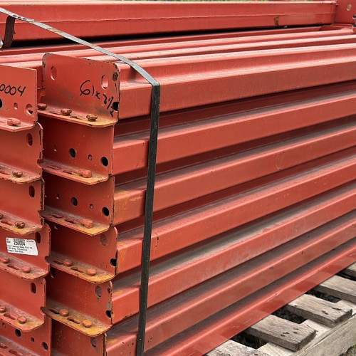 61" x 3 1/2" Used Teardrop Pallet Rack Beam- New Style - 250004