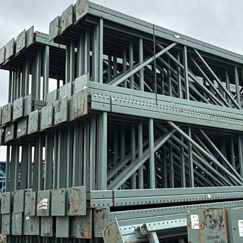 42" x 216" Used Teardrop Pallet Rack Upright- New Style - 250089