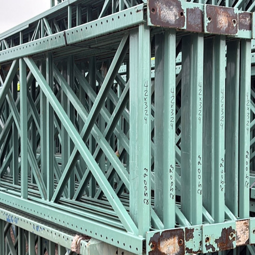 42" x 324" Used Teardrop Pallet Rack Upright- Old Style - 250093