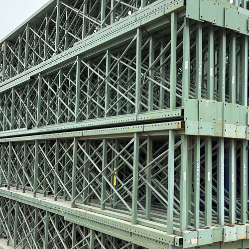 42" x 336" Used Teardrop Pallet Rack Upright- Old Style - 250166