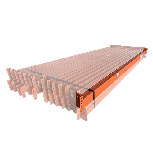 120" x 4" Used Teardrop Pallet Rack Beam- Punched Style - 190356