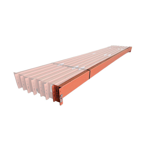 136" x 4 1/4" Used Teardrop Pallet Rack Beam- New Style - 190400