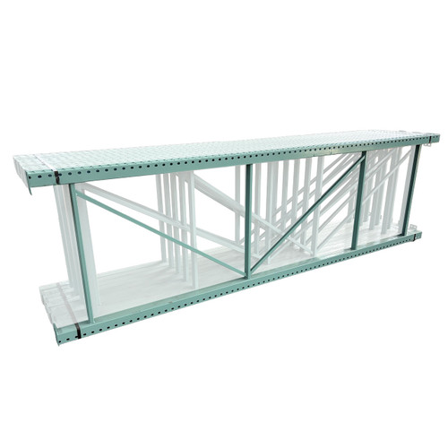 42" x 144" Repainted Teardrop Pallet Rack Upright- Old Style - 210221