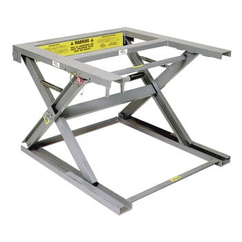 Adjustable Pallet Stand with Two Phenolic Casters, 40.5" Top Height - DS 700281