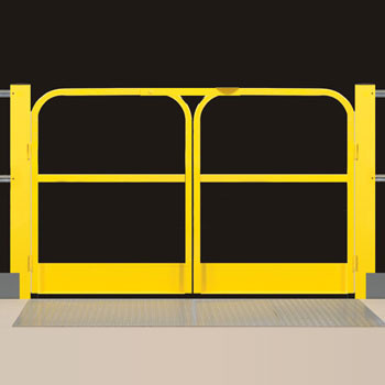 2 Rail Mezzanine Double Swing Gate - DS 703106