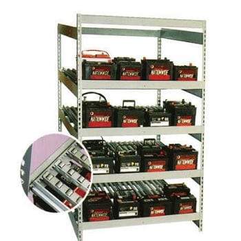 48" x 36" x 72" Rivet Shelving Battery Rack - DS 710325