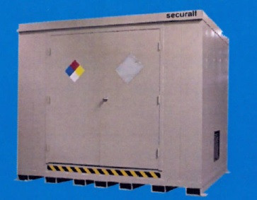 Hazmat Locker/Building (2) 55-Gal Drums - DS 701272