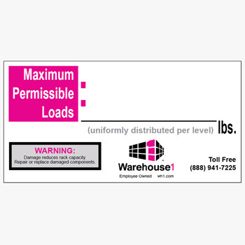 Blank WH1 Max-Capacity Label - 140165
