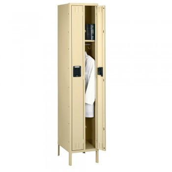 7-1/2 x15x72" Openings - Duplex Two-Person Locker - With 6"H Legs - Sand - 1873623P