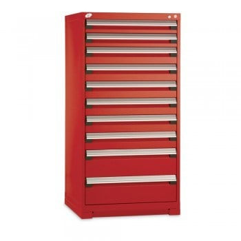 36"x24"x60" Drawer Cabinet- 10 Drawers- Gray - 5607427P