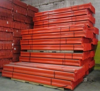 134" x 3 1/4" Used Teardrop Pallet Rack Beam- New Style - 141229