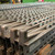99"L x 2 7/8"W x 2 5/8"H Used Pallet Flow Rail with Stops - 210018