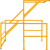Mezzanine Safety Pivot Gate - Knockdown - 230036