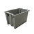 19 1/4 x 13 x 12 1/4" Stackable and Nestable Plastic Tote - 240415