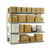 48" x 18" x 84" Rivet Long Span Shelving Adder- 4 Shelf No Deck - DS 710040