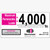 4000 lbs. WH1 Max-Capacity Label - 140166