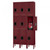 12x12x24" Openings - 3-Tier Locker - 3 Lockers Wide - Welded - Wine - 3052196P