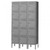 12x15x12" Openings - 5-Tier Locker - 3 Lockers Wide - Welded - Medium gray - 3053295P