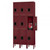 12x15x24" Openings - 3-Tier Locker - 3 Lockers Wide - Welded - Wine - 3052296P