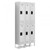 12x15x36" Openings - 2-Tier Locker - 3 Lockers Wide - Welded - Light gray - 3051290P