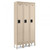 12x15x60" Openings - 1-Tier Locker - 3 Lockers Wide - Welded - Sand - 3049394P