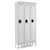 12x18x60" Openings - 1-Tier Locker - 3 Lockers Wide - Welded - Light gray - 3049490P
