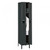 7-1/2 x15x72" Openings - Duplex Two-Person Locker - With 6"H Legs - Black - 1873629P