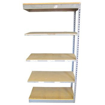 18" x 36" x 72" Used Rivet Shelving Adder- 5 Shelf - 199304AD