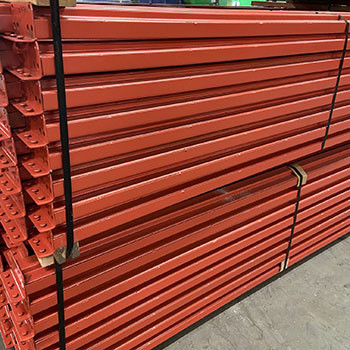 100" x 3 3/4" Used Teardrop Pallet Rack Beam- Old Style - 101853