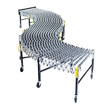 Gravity Flex Conveyor, Steel Skate Wheel 18"W x 201"L - DS 713501