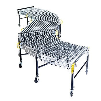 Gravity Flex Conveyor, Steel Skate Wheel 30"W x 552"L - DS 713538