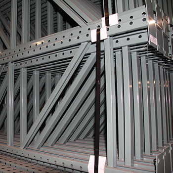 24" x 96" Teardrop Pallet Rack Upright- Old Style - 160902