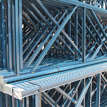 42" x 192" Used Teardrop Pallet Rack Upright- Old Style - 111639