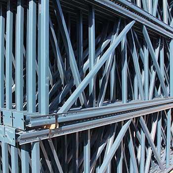 44" x 264" Used Teardrop Pallet Rack Upright- Old Style - 200228