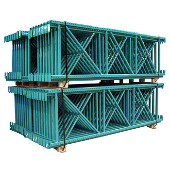24" x 96" Teardrop Pallet Rack Upright (Quick Ship) - DS 716201