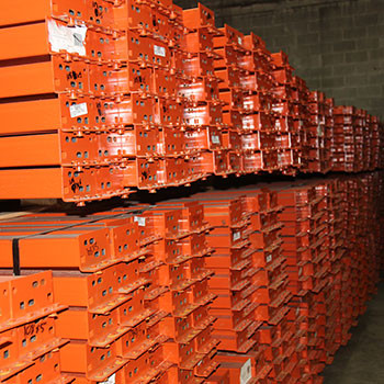 108" x 5" Used Teardrop Pallet Rack Beam- New Style - 102012