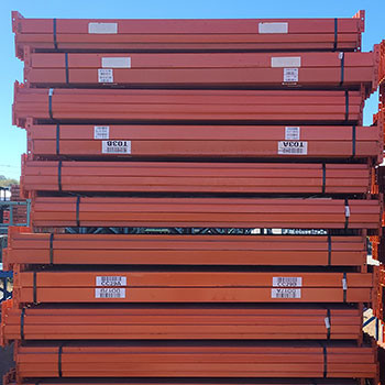 96" x 4" Used Teardrop Pallet Rack Beam- New Style - 106911