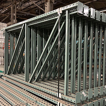 42" x 96" Teardrop Pallet Rack Upright- Old Style - 220041