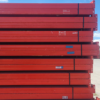 96" x 4" Used Teardrop Pallet Rack Beam- Old Style - 101707