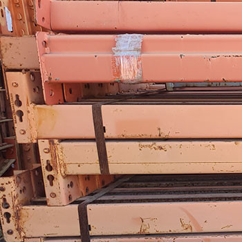 56" x 3" Used Teardrop Pallet Rack Beam- New Style - 101379