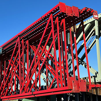 42" x 384" Used Teardrop Pallet Rack Upright- Old Style - 210267