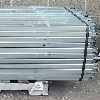 72" Used Pallet Support - Double Flanged - Galvanized - 108639