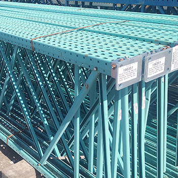 42" x 336" Used Teardrop Pallet Rack Upright- Old Style - 190351