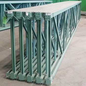 44" x 282" Reconditioned Teardrop Pallet Rack Upright- New Style - 220407